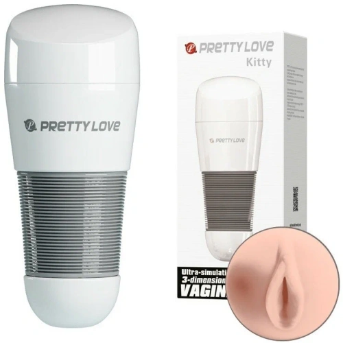LyBaile Pretty Love Kitty Super Stroker мастурбатор вагина, 20.5х8.4 см (телесный)